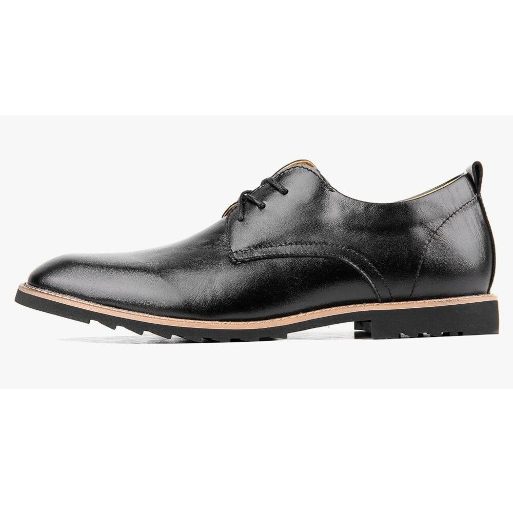 ILoveSia Soft Leather Casual Business Oxford Dress Shoes Black Men's Size 9.5